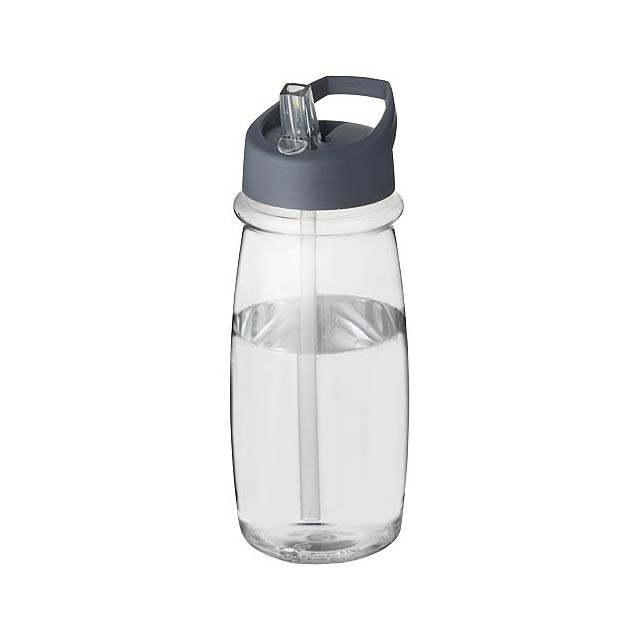 H2O Active® Pulse 600 ml spout lid sport bottle - transparent