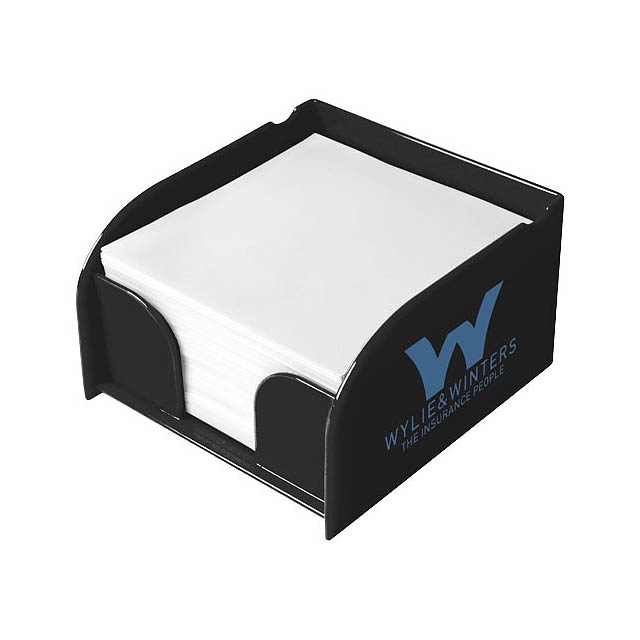Vessel Zettelbox mit Notizpapier, medium - schwarz