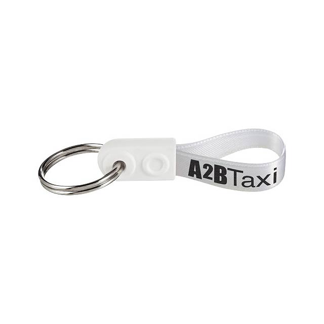 Ad-Loop ® Mini  keychain - white