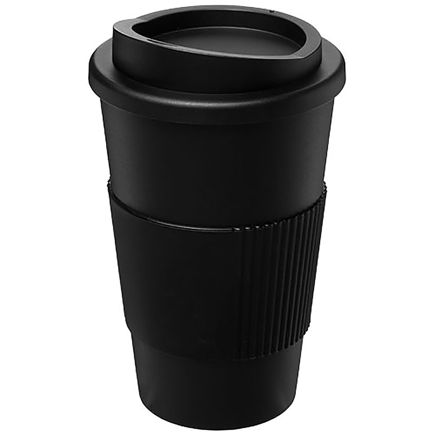 Americano® 350 ml Isolierbecher mit Schutzring - schwarz