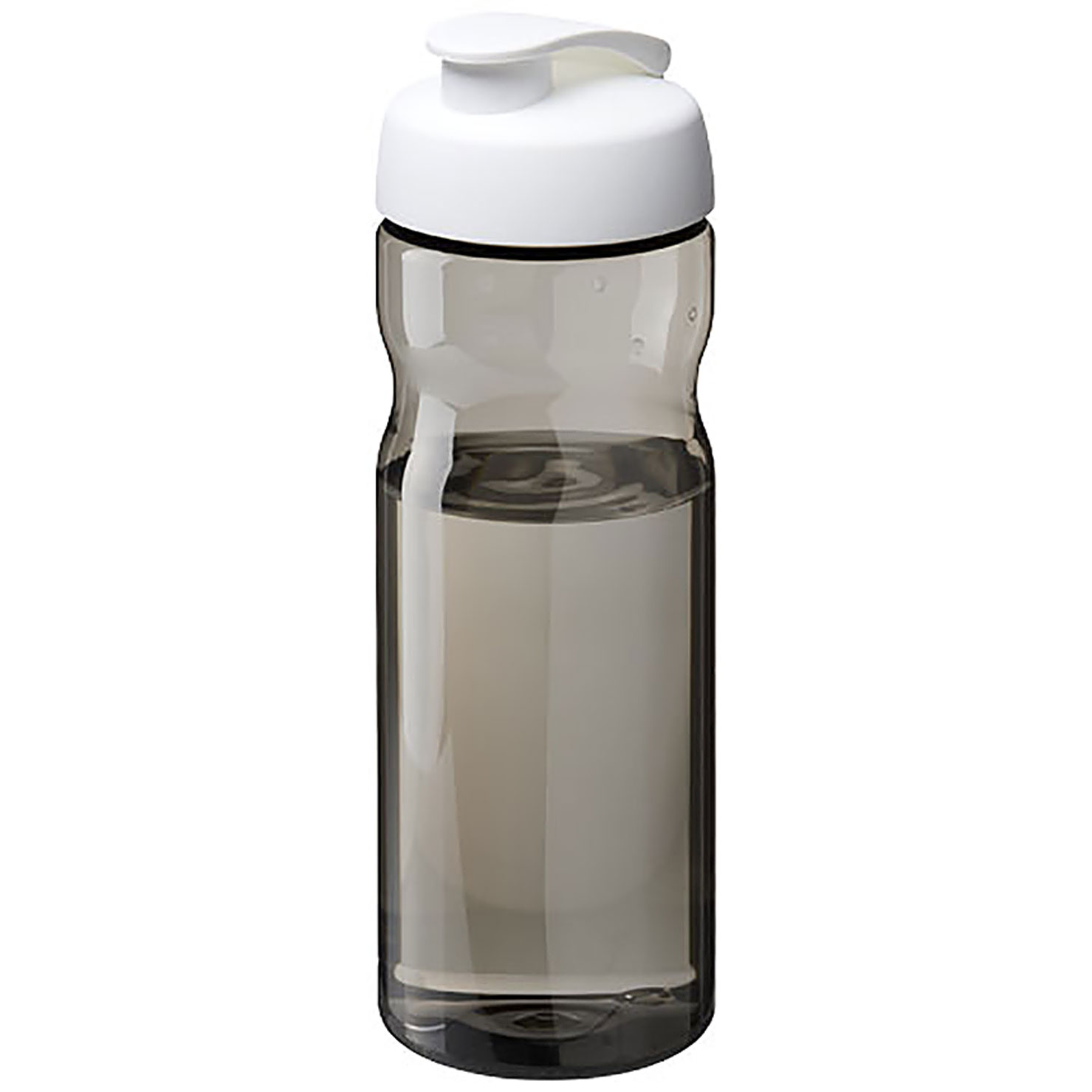 Sportovní lahev H2O Active® Eco Base o objemu 650 ml s odklápěcím víčkem - tmavě šedá