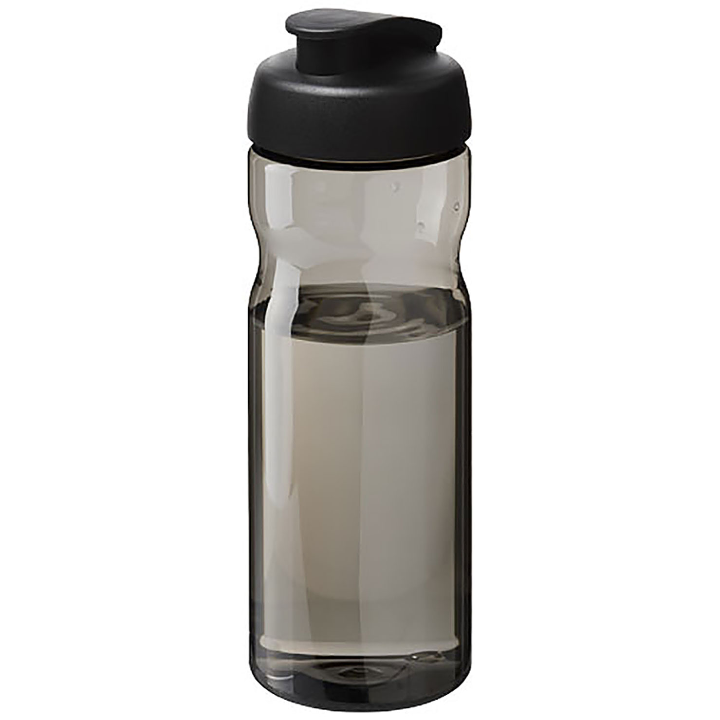 H2O Active® Eco Base 650 ml Sportflasche mit Klappdeckel - schwarz