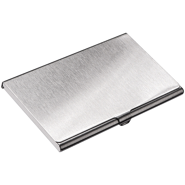 Metal Business card holder - grey