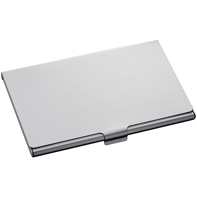 Aluminium business card holder - grey