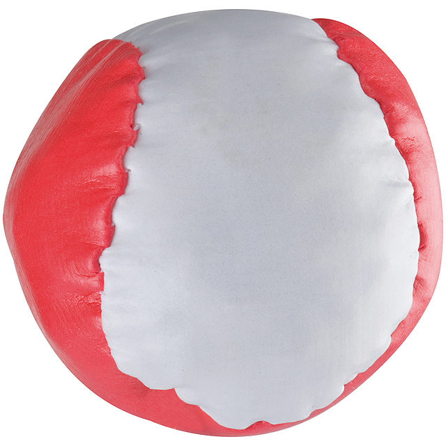 Farebná antistresová lopta - červená