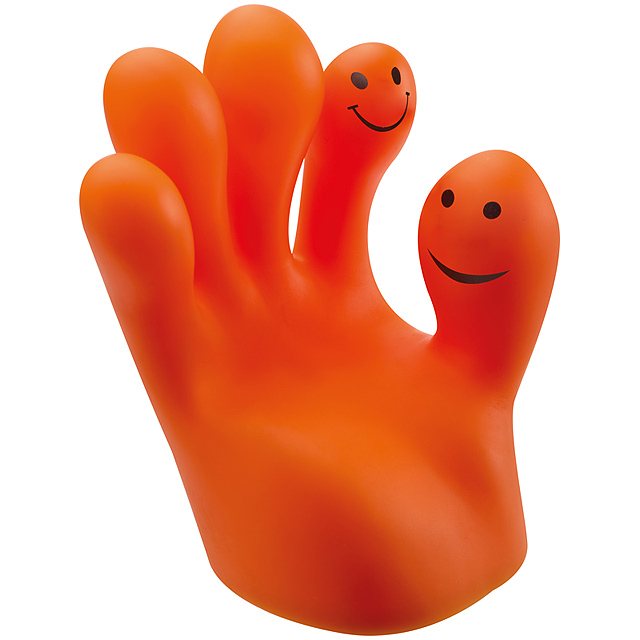 Memo holder hand - orange