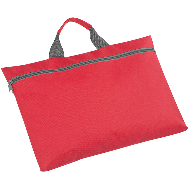 Nylon conference bag - red