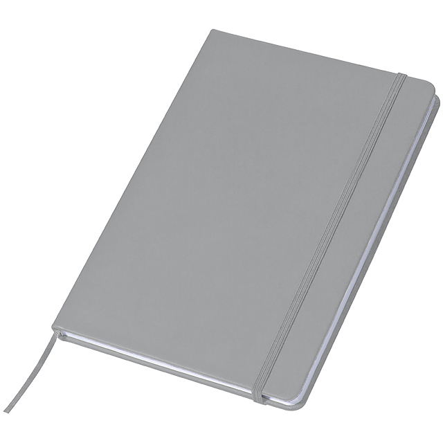 A5 notebook with lined pages - grey