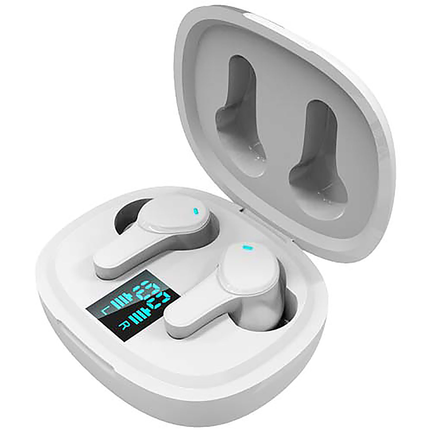 Prixton TWS159 ENC and ANC earbuds - white