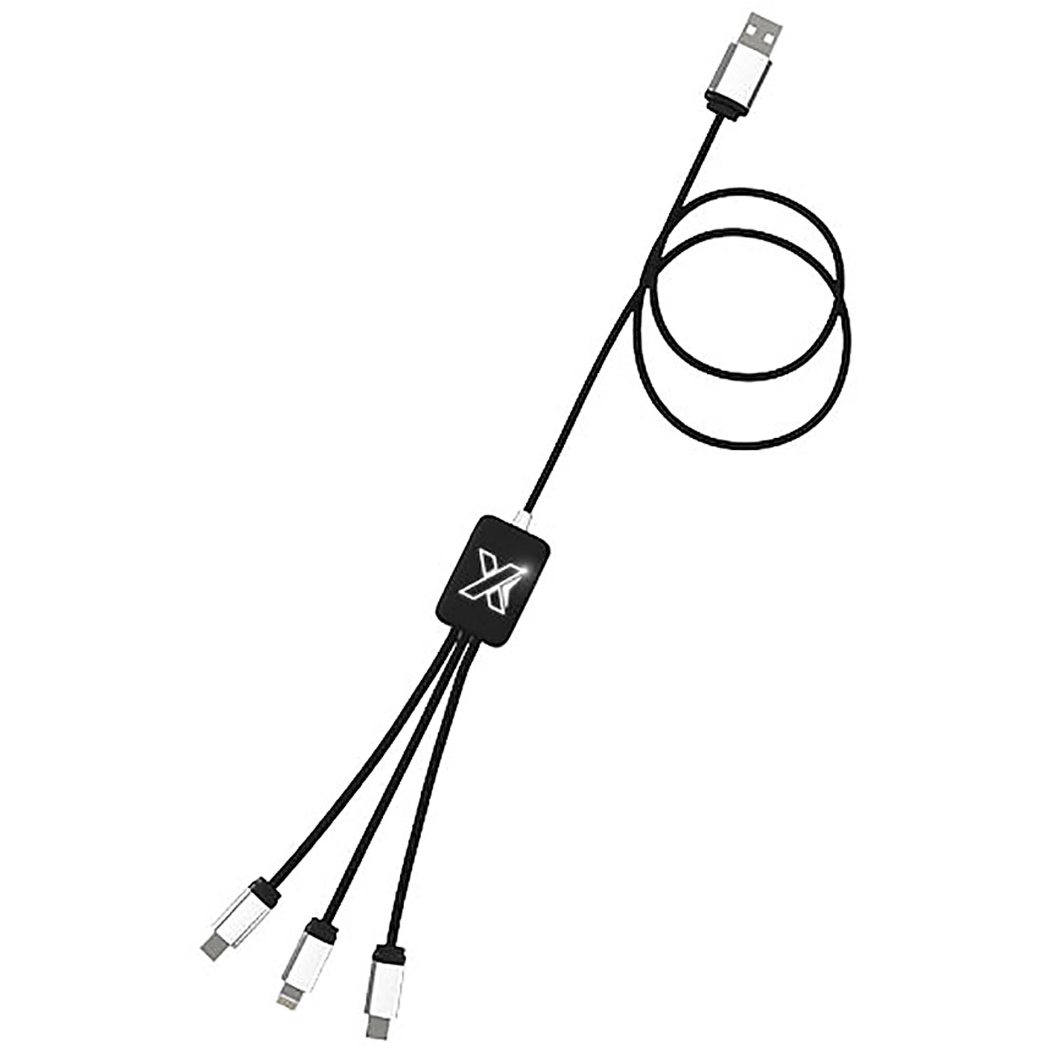 SCX.design C17 easy to use light-up cable - black