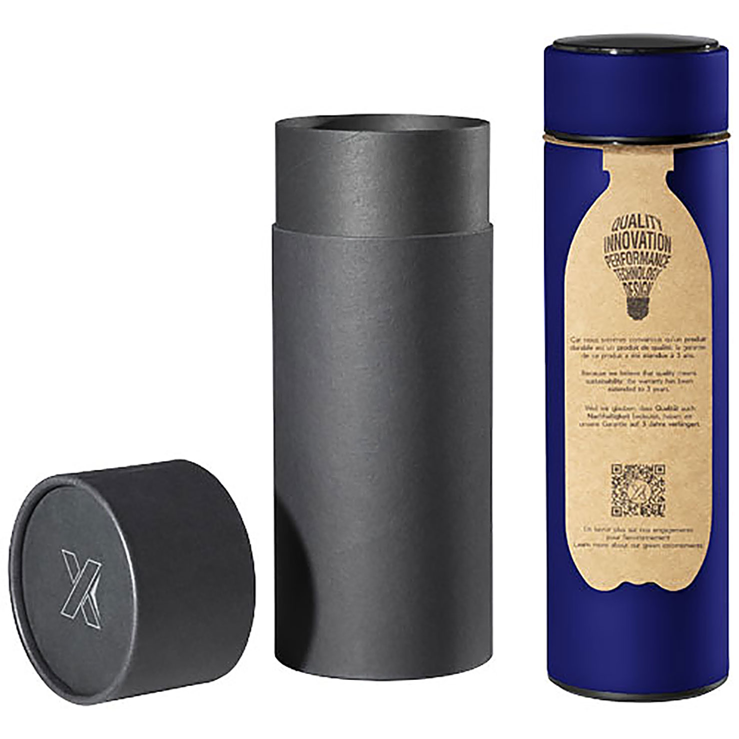 SCX.design D10 insulated smart bottle - blue