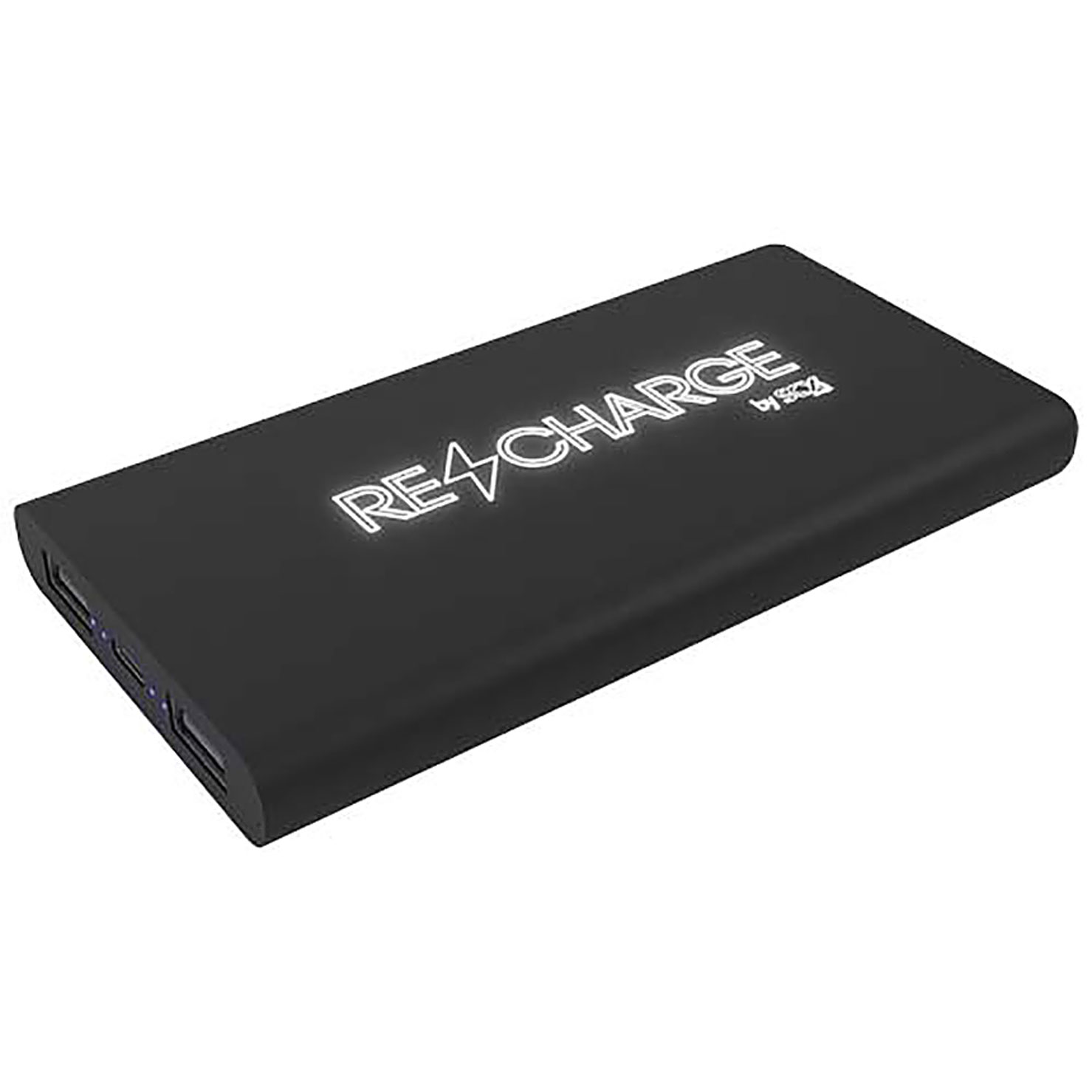 SCX.design P40 10.000 mAh light-up wireless rubber power bank - black