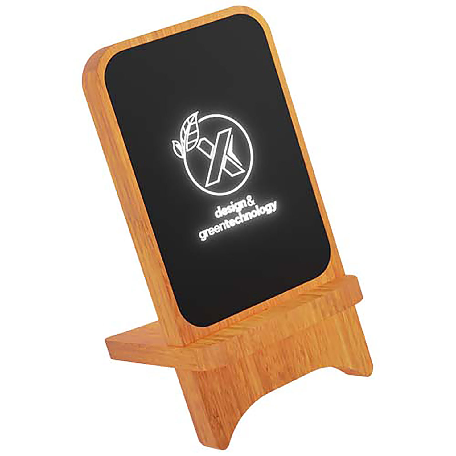 SCX.design W16 10W light-up wireless wooden stand - wood