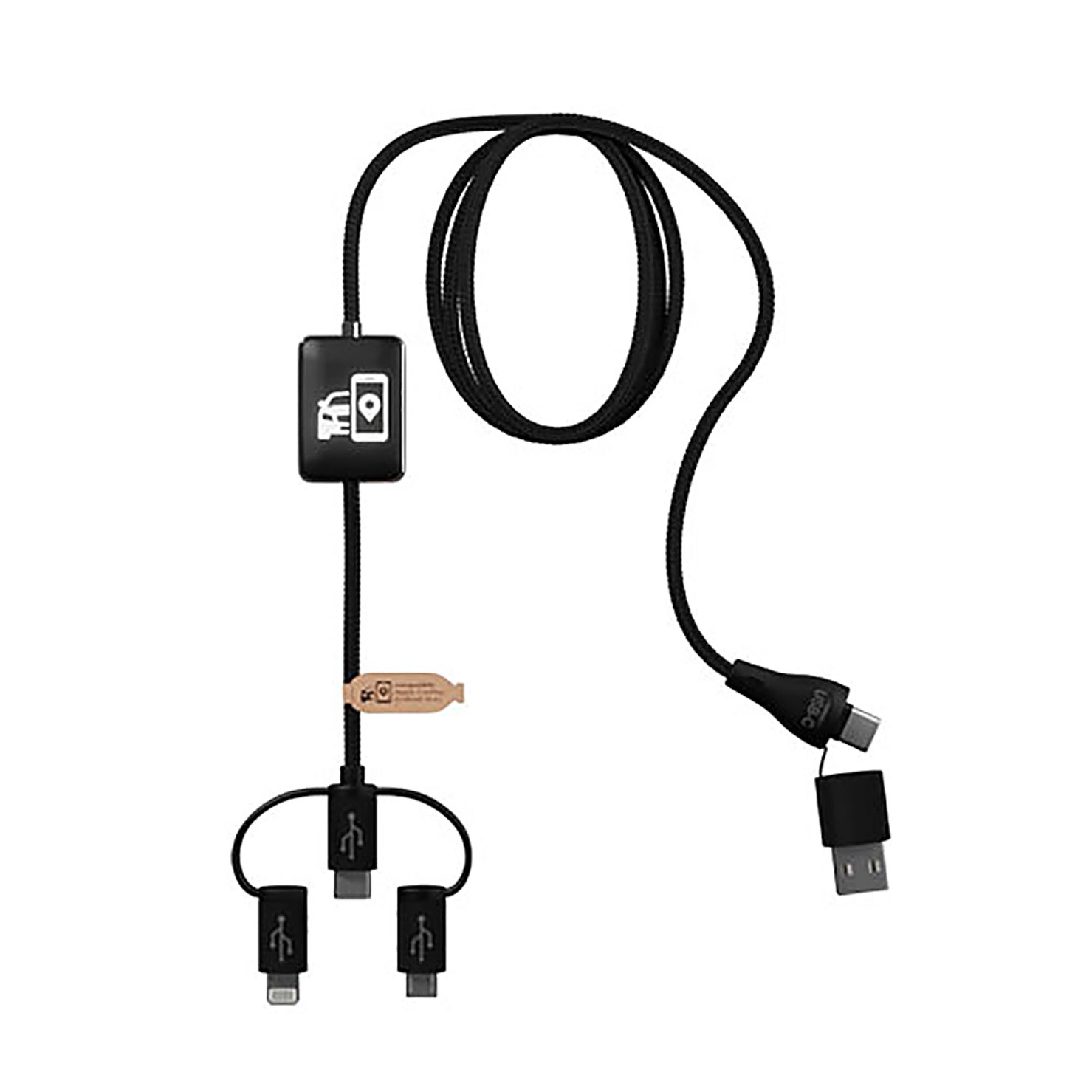 SCX.design C48 CarPlay 5-in-1 charging cable  - black