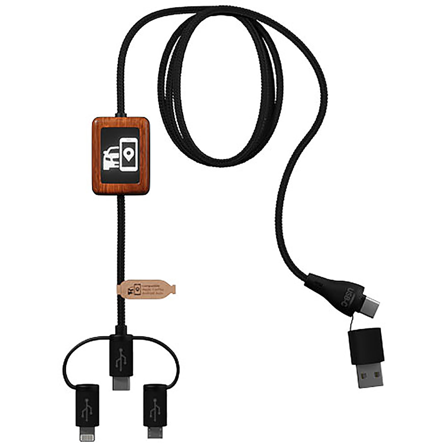 SCX.design C46 5-in-1 CarPlay cable - black