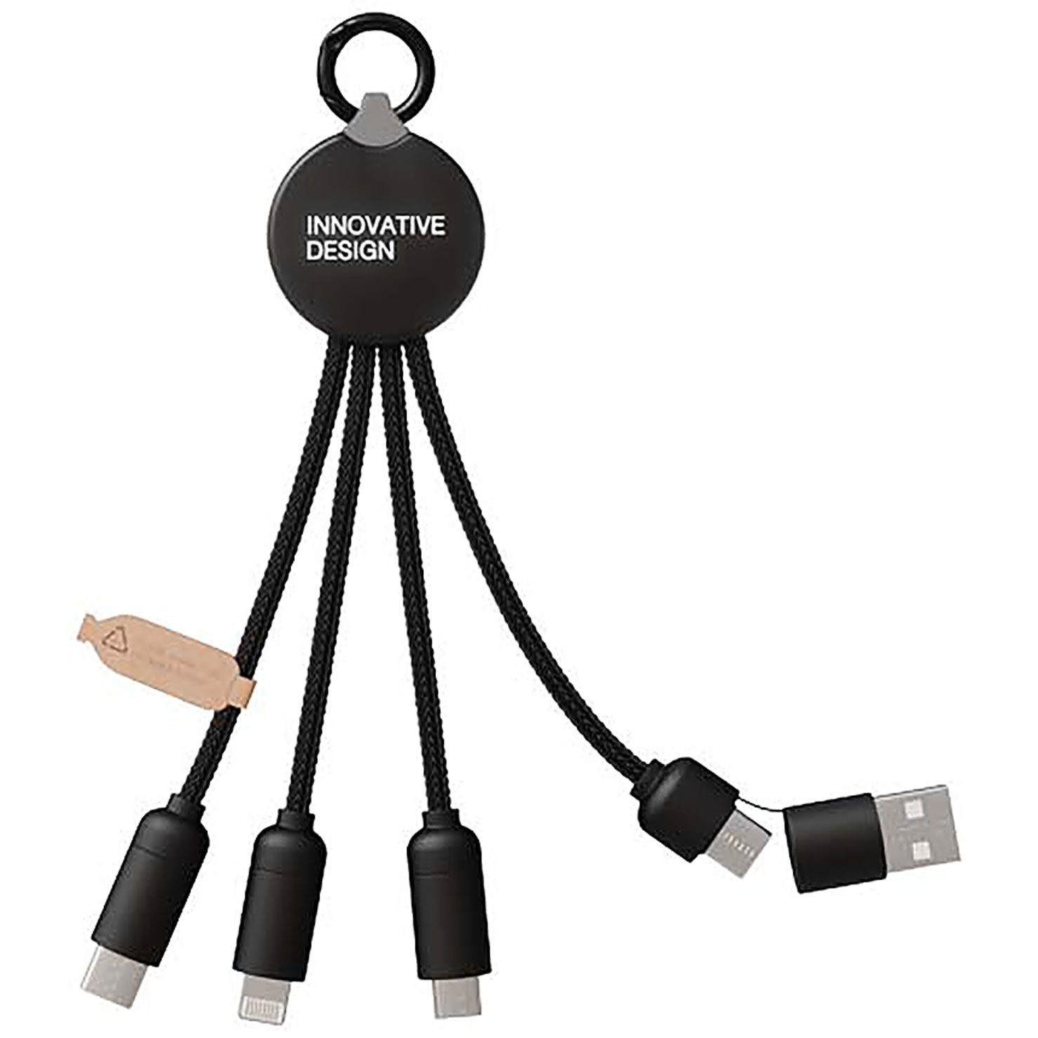 SCX.design C14 15W 5-in-1 charging cable - black