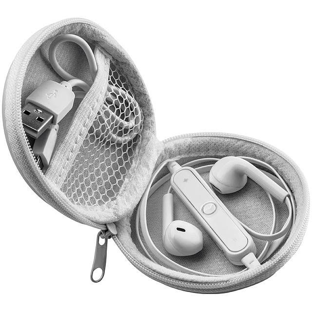 Bluetooth sluchátka - bílá