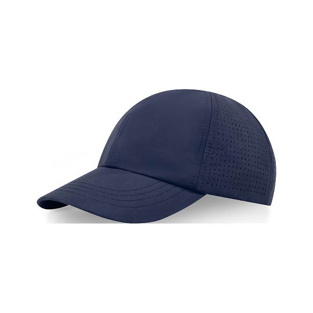 Mica 6 panel GRS recycled cool fit cap - blue
