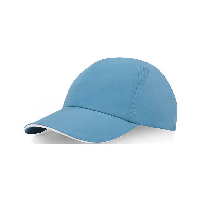 Morion GRS recycelte Cool Fit Kappe mit sechs Segmenten - blau