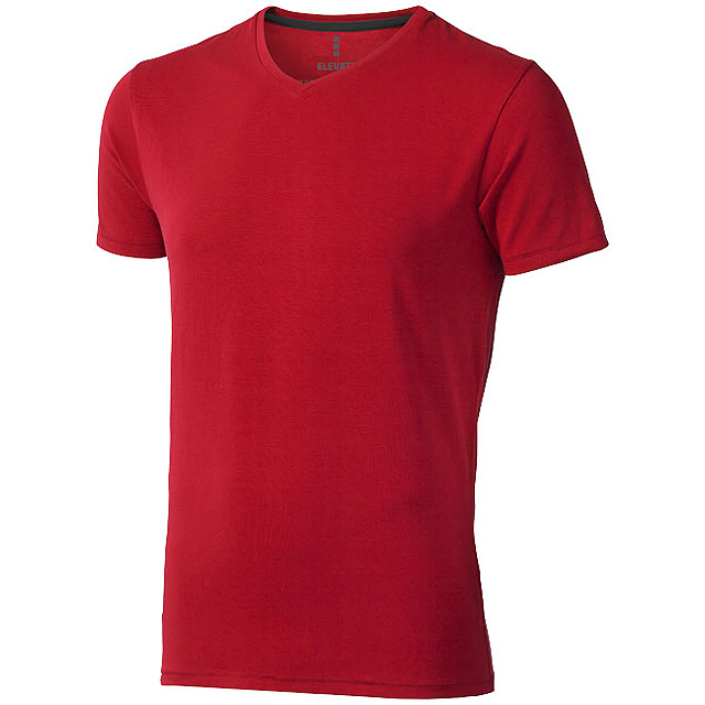 Pánské triko Kawartha s krátkým rukávem, organická bavlna - červená