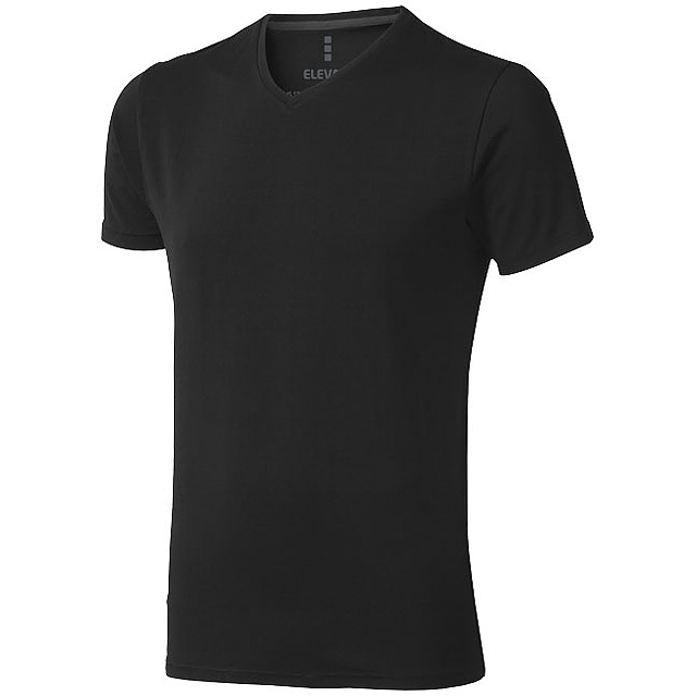 Kawartha T-Shirt für Herren mit V-Ausschnitt - schwarz