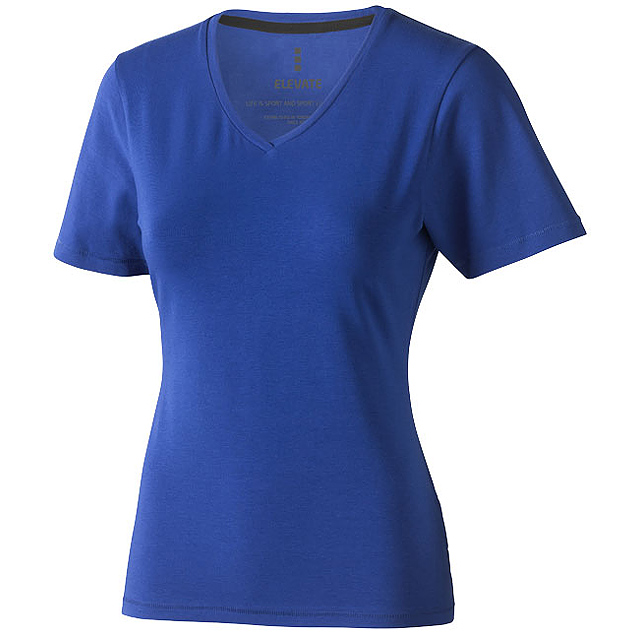 Dámské triko Kawartha s véčkovým výstřihem - modrá