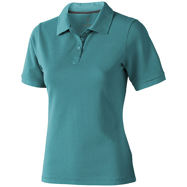 Calgary short sleeve women's polo - turquoise