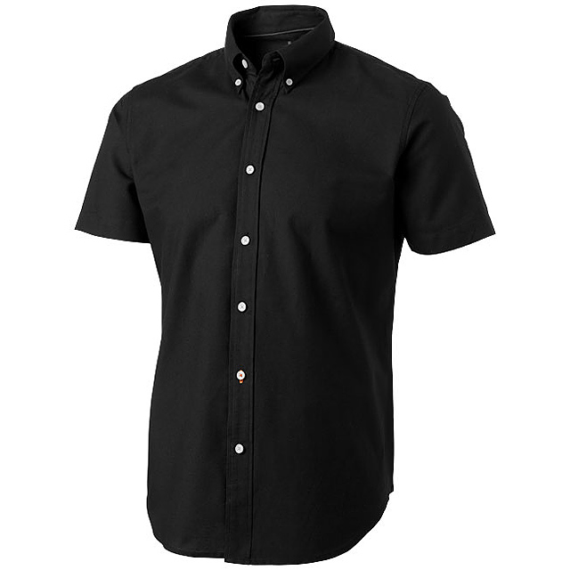Manitoba short sleeve men's oxford shirt - black