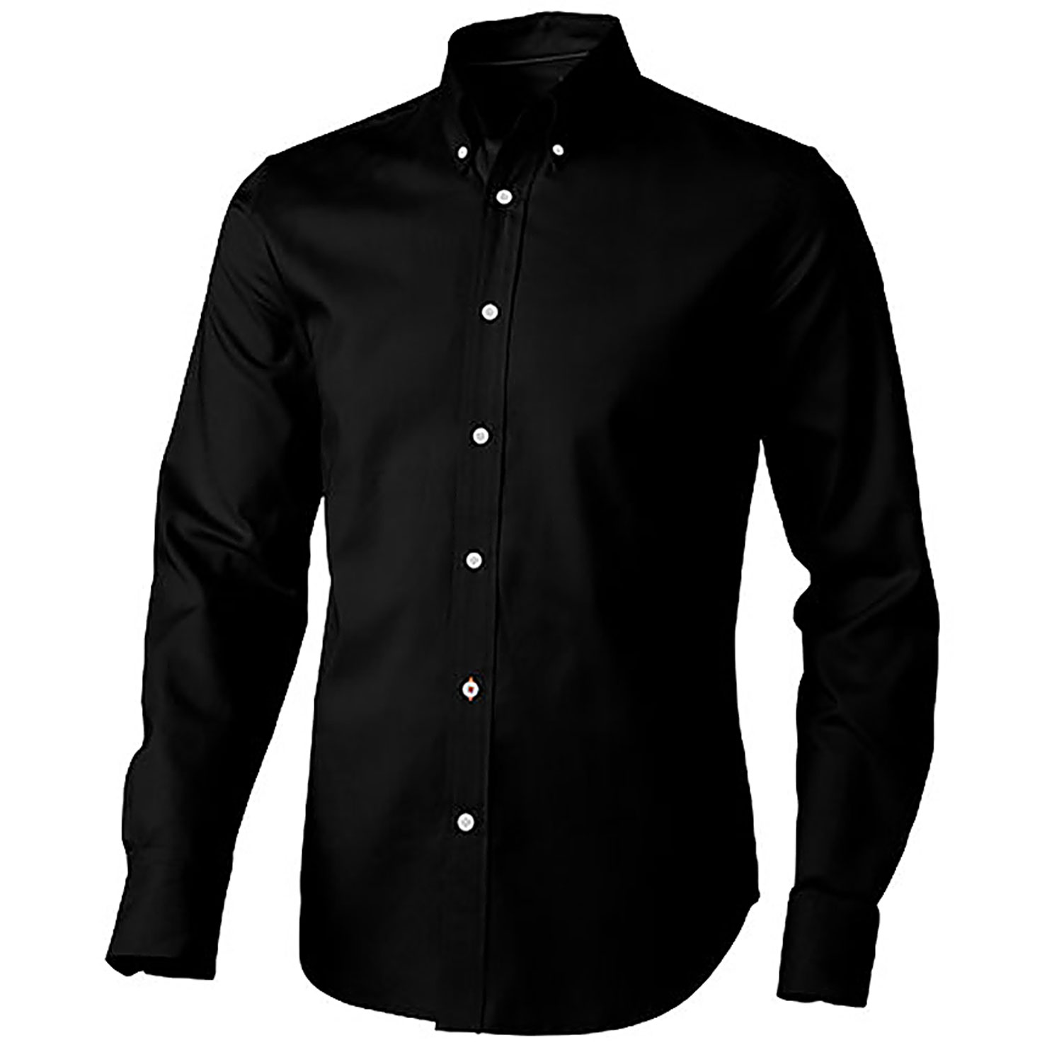 Vaillant long sleeve men's oxford shirt - black