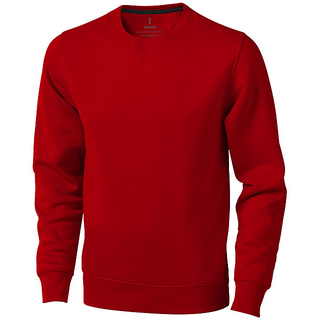Surrey unisex svetr s kulatým výstřihem - červená