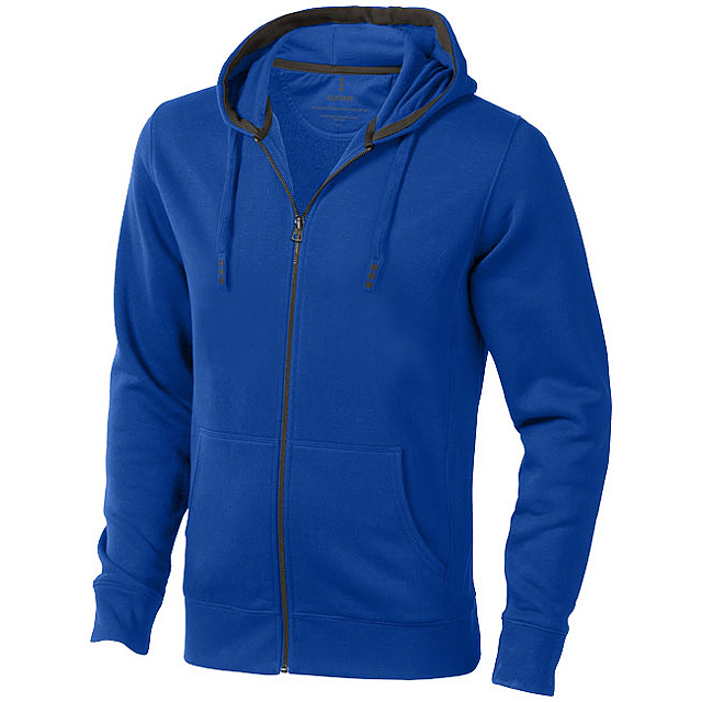 Mikina Arora s kapucí, zip v celé délce - modrá