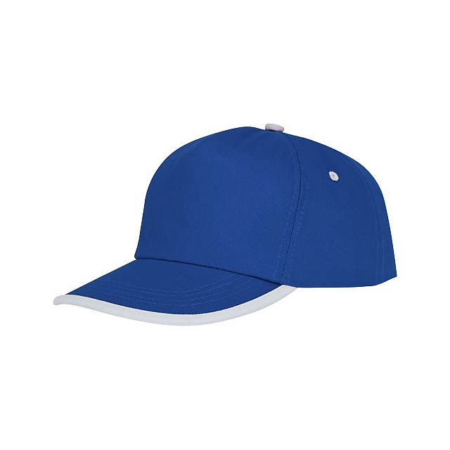 Nestor 5 panel cap with piping - blue