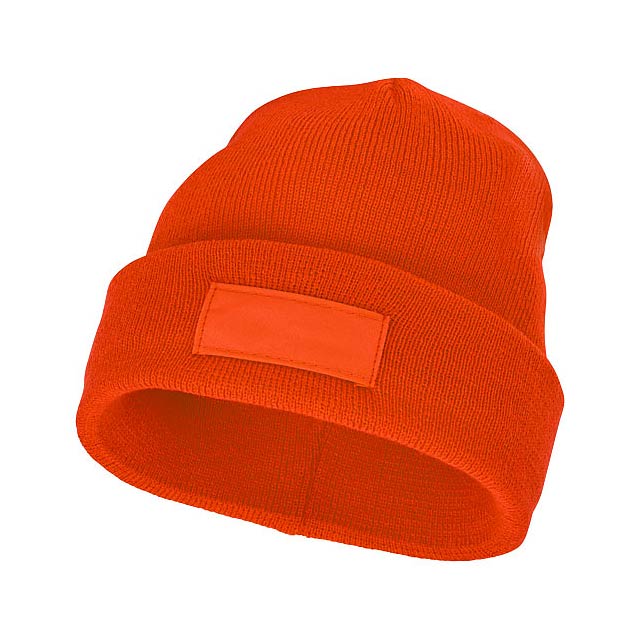 Čepice Boreas s políčkem na logo - oranžová