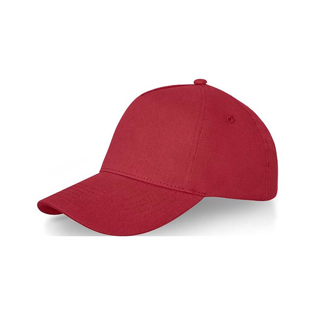 Doyle 5panelová čepice - transparentná červená