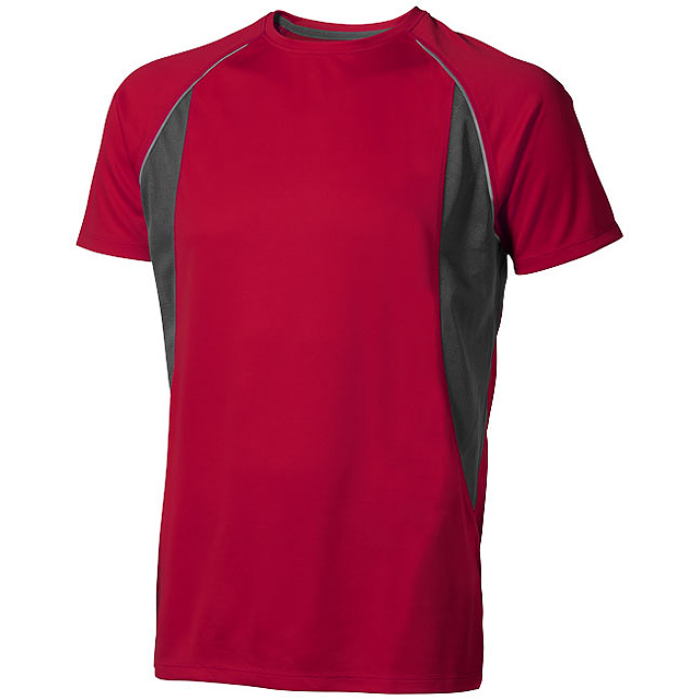 Pánské Tričko Quebec s krátkým rukávem, cool fit - červená