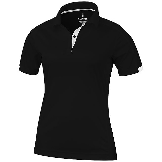 Kiso Poloshirt cool fit für Damen - schwarz