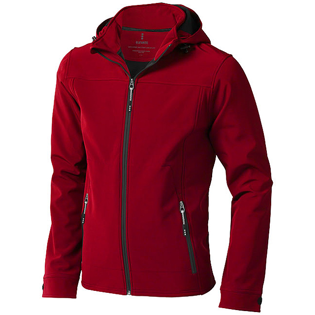 Langley men's softshell jacket - red