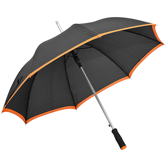 Umbrella made of pongee, automatic - orange