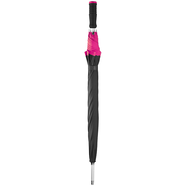 Umbrella made of pongee, automatic - pink