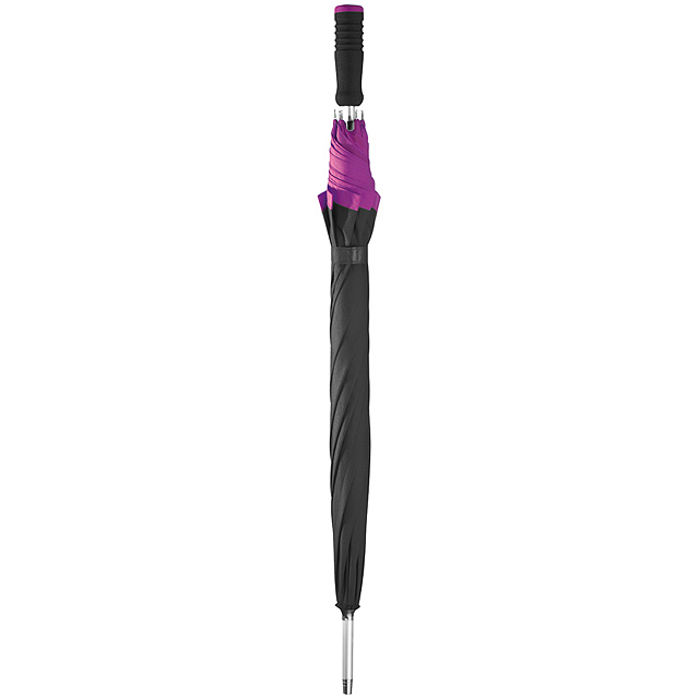 Umbrella made of pongee, automatic - violet