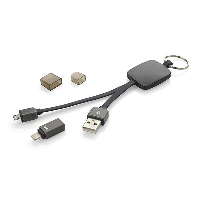 USB kabel 2 v 1 MOBEE - čierna