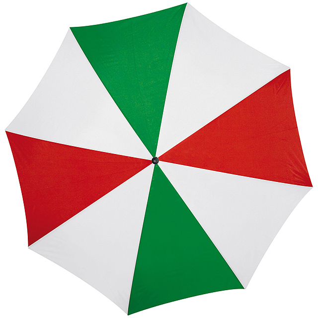 Dáždnik s dreveným držadlom - zelená