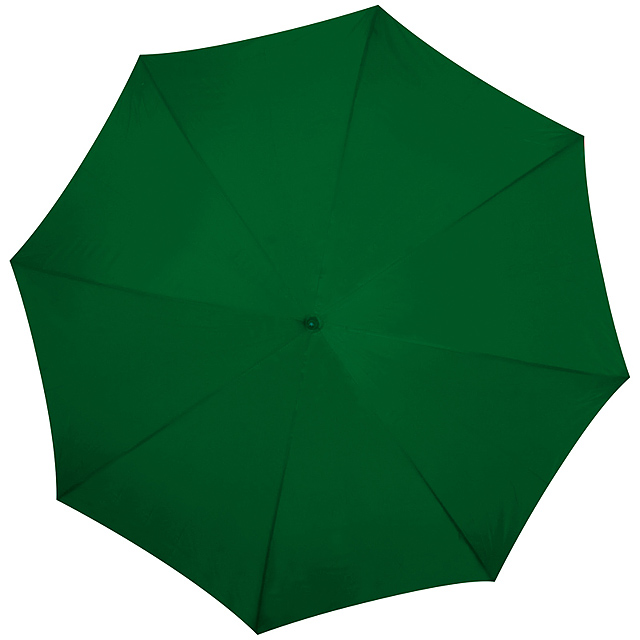 Deštník s dřevěným držadlem - zelená