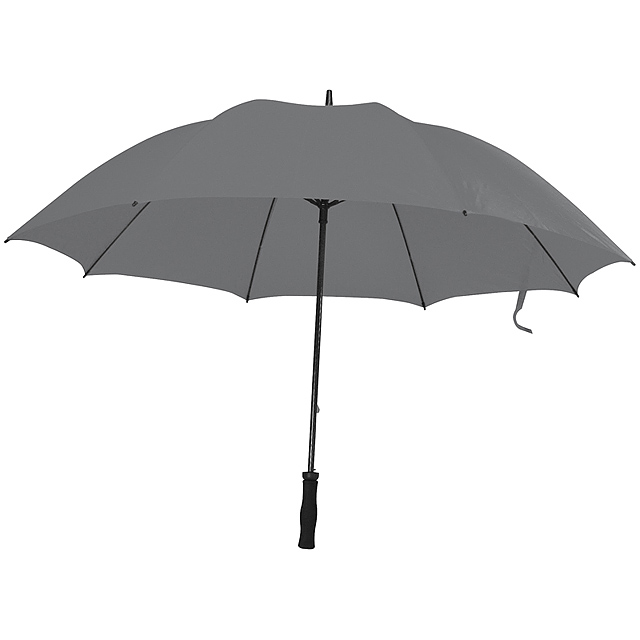 Large umbrella with soft grip. - grey