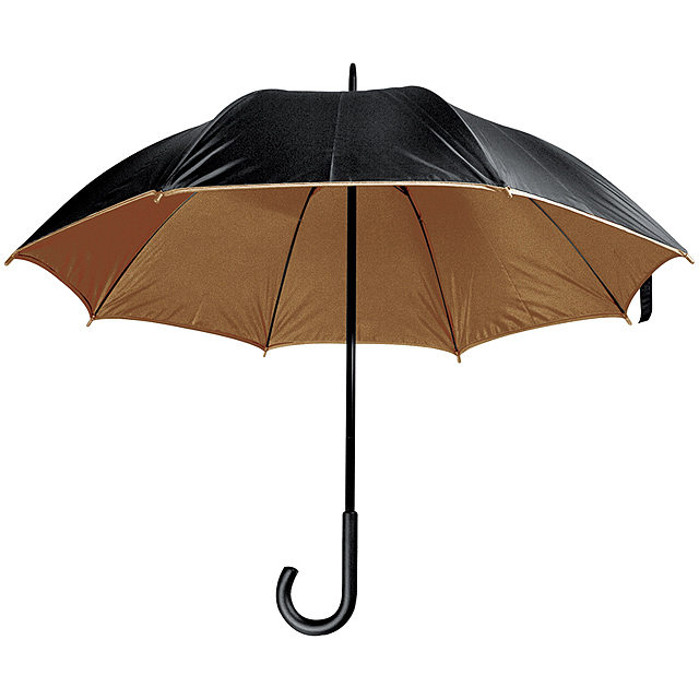 Umbrella with double cover - brown