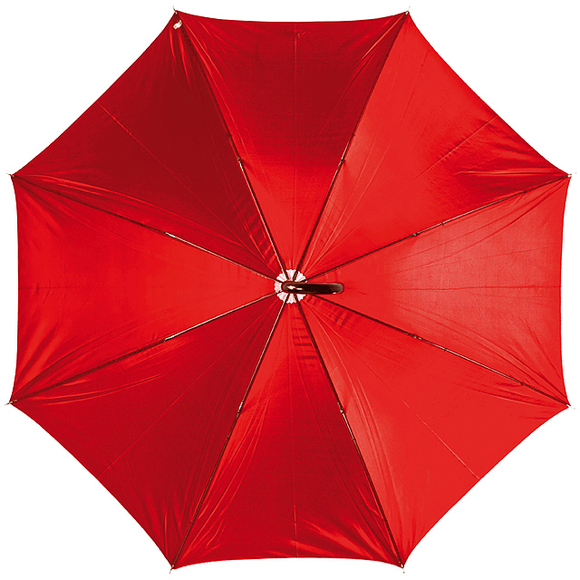 Deštník s plastovou rukojetí - červená