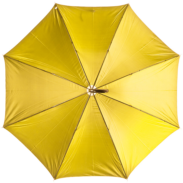 Deštník s plastovou rukojetí - žlutá