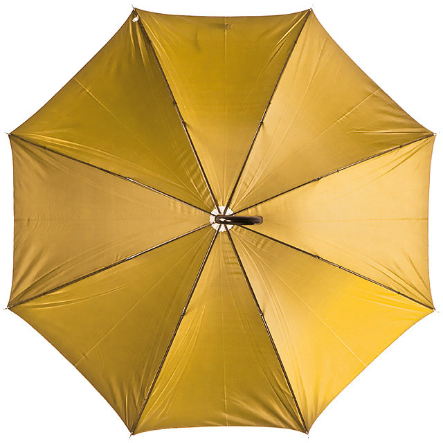 Deštník s plastovou rukojetí - zlatá