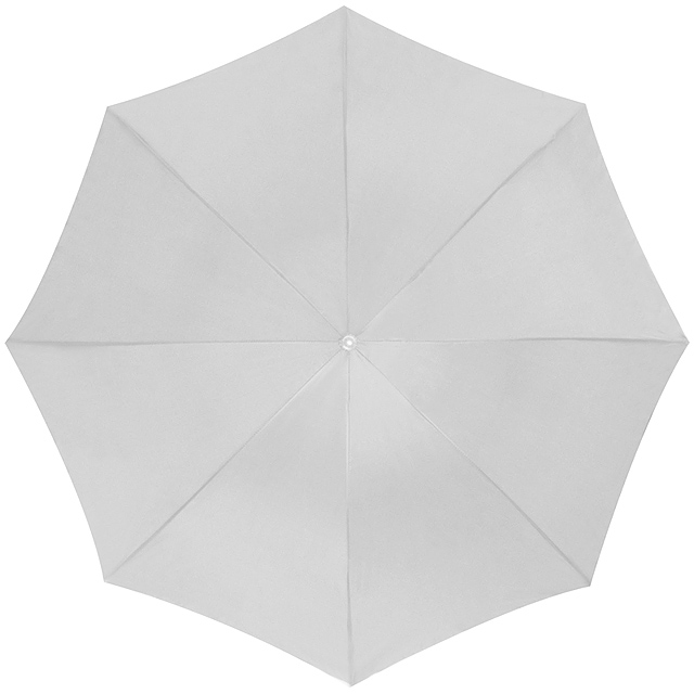 Deštník s plastovým držadlem - bílá