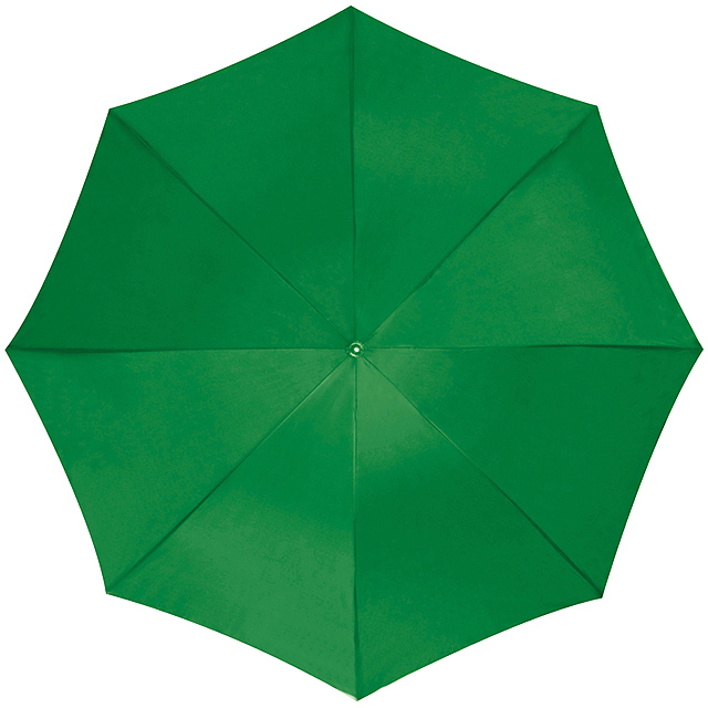 Dáždnik s plastovým držadlom - zelená